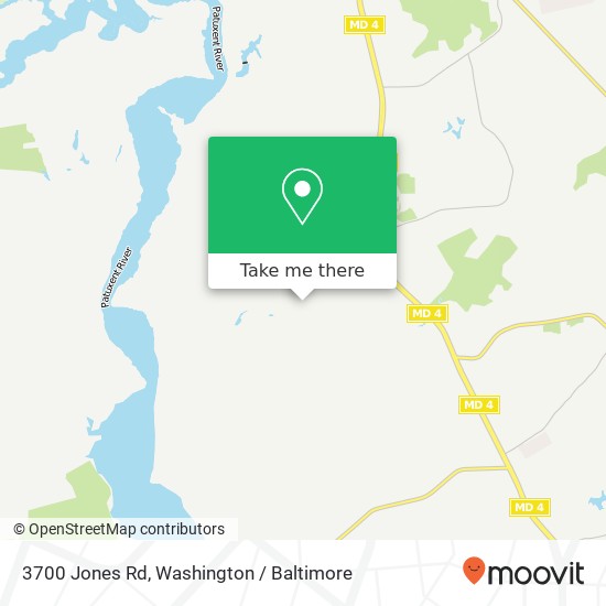 Mapa de 3700 Jones Rd, Dunkirk, MD 20754