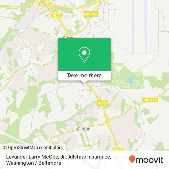 Levander Larry McGee, Jr.: Allstate Insurance, 7700 Old Branch Ave map