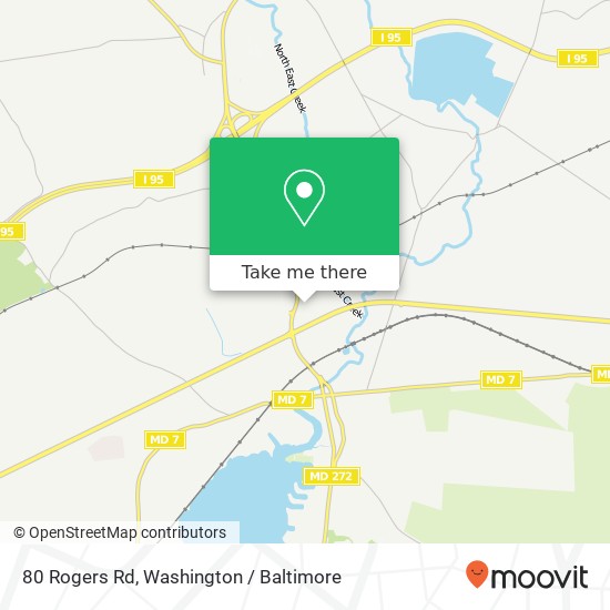 Mapa de 80 Rogers Rd, North East, MD 21901