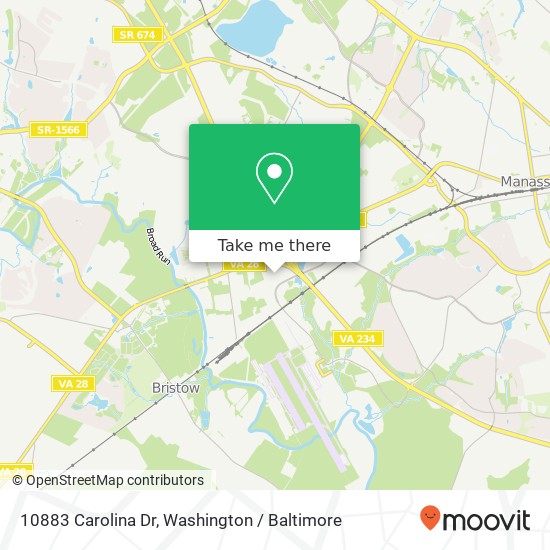 10883 Carolina Dr, Manassas, VA 20110 map