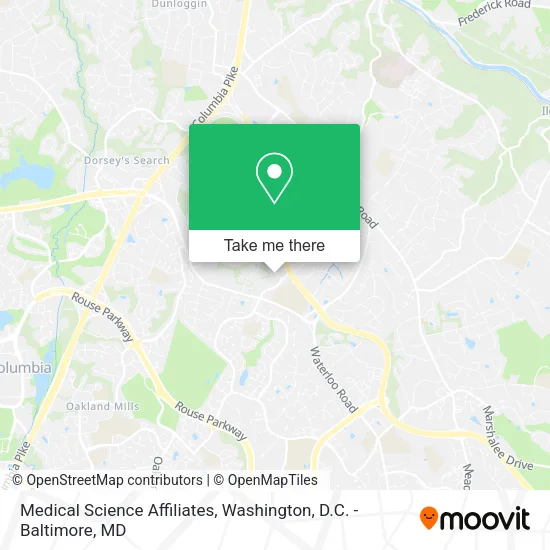 Mapa de Medical Science Affiliates
