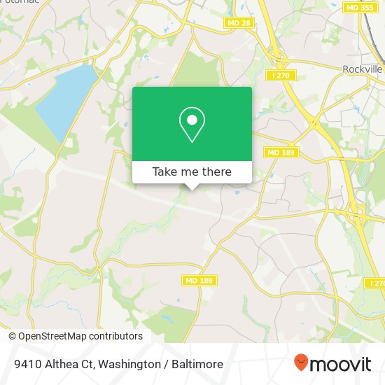 9410 Althea Ct, Potomac, MD 20854 map