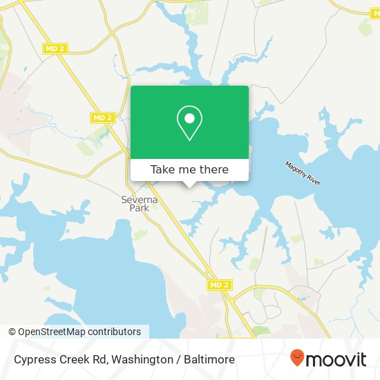 Mapa de Cypress Creek Rd, Severna Park, MD 21146