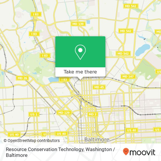 Mapa de Resource Conservation Technology, 2233 Huntingdon Ave