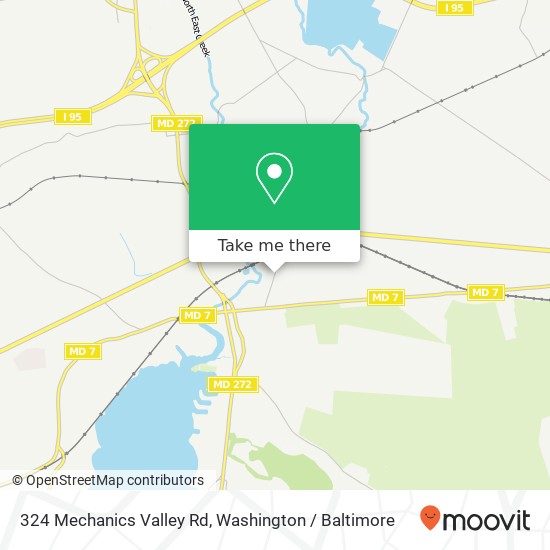 Mapa de 324 Mechanics Valley Rd, North East, MD 21901