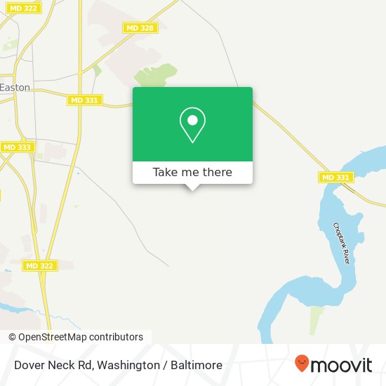 Dover Neck Rd, Easton, MD 21601 map