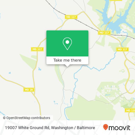 Mapa de 19007 White Ground Rd, Boyds, MD 20841