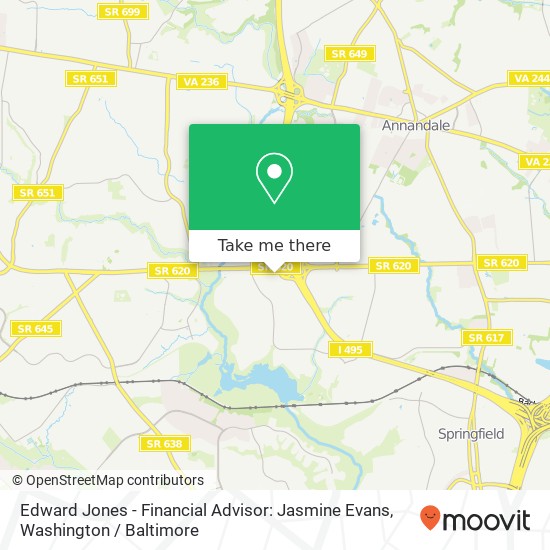Edward Jones - Financial Advisor: Jasmine Evans, 8001 Braddock Rd map