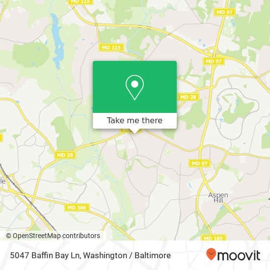 5047 Baffin Bay Ln, Rockville, MD 20853 map