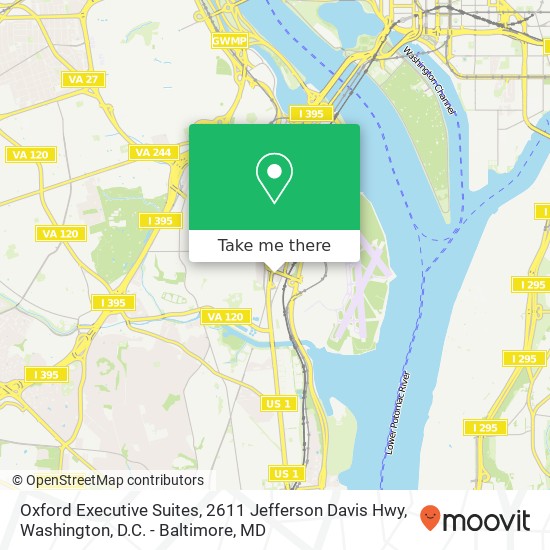 Oxford Executive Suites, 2611 Jefferson Davis Hwy map