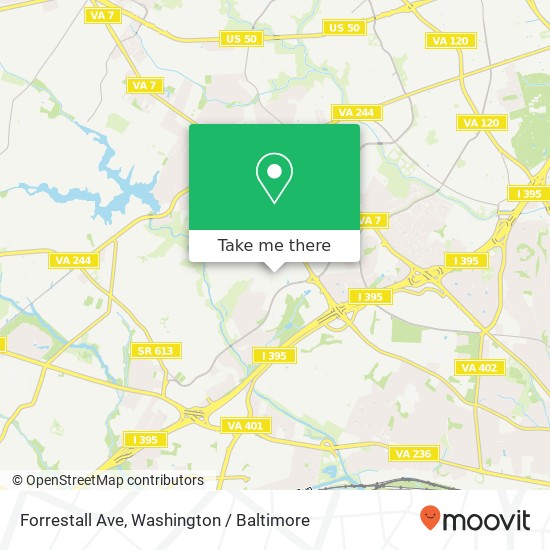 Mapa de Forrestall Ave, Alexandria, VA 22311