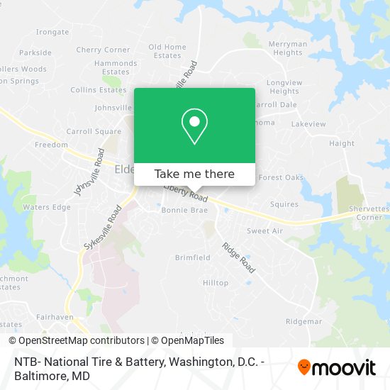 NTB- National Tire & Battery map