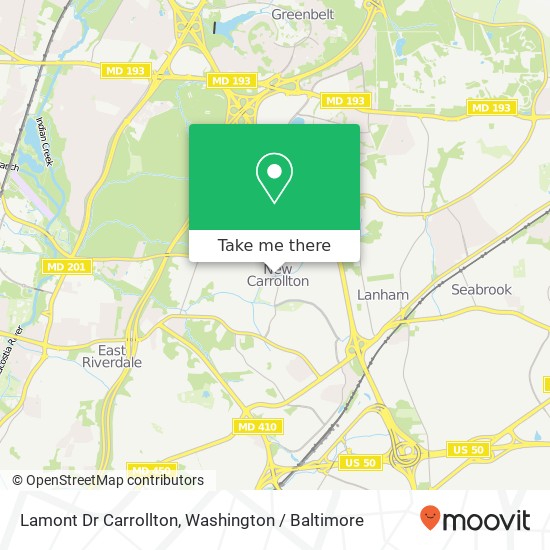 Lamont Dr Carrollton, New Carrollton, MD 20784 map