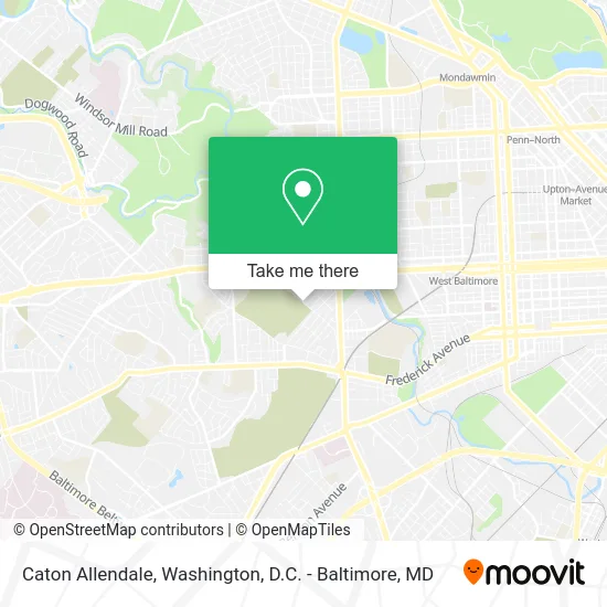 Caton Allendale map