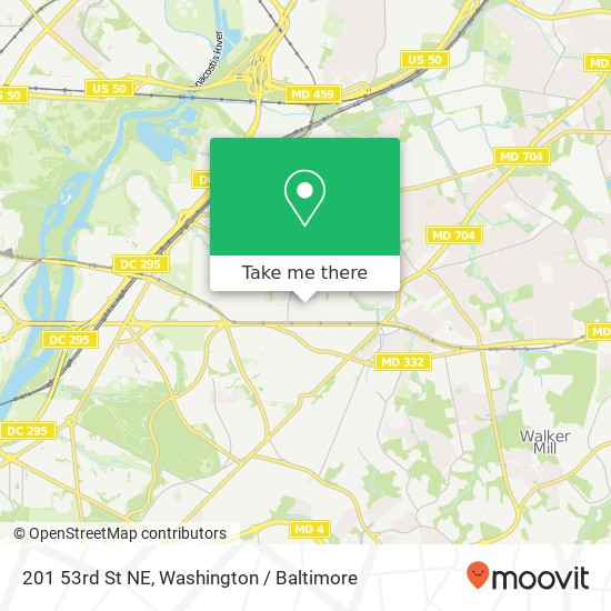 201 53rd St NE, Washington, DC 20019 map