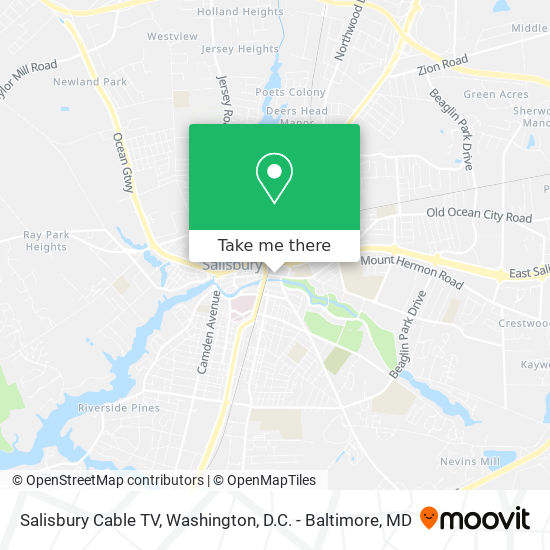 Mapa de Salisbury Cable TV