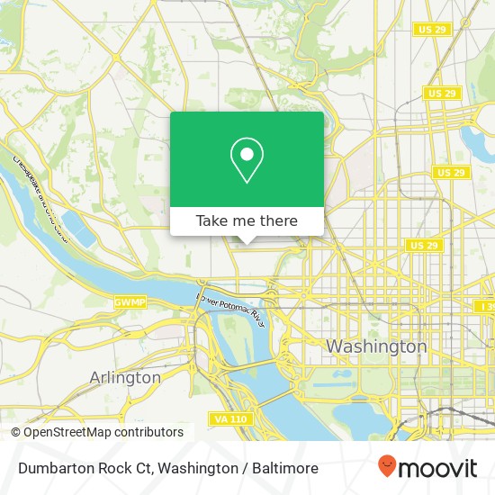 Dumbarton Rock Ct, Washington, DC 20007 map