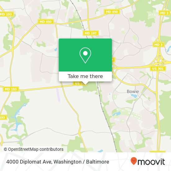 4000 Diplomat Ave, Bowie, MD 20721 map