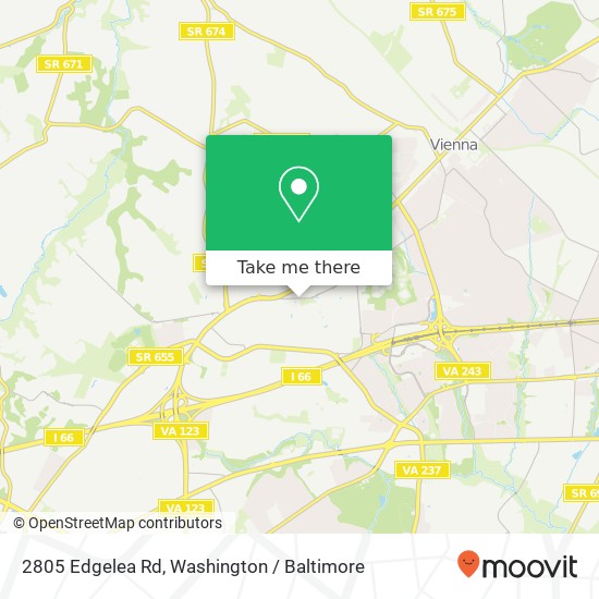 2805 Edgelea Rd, Vienna, VA 22181 map