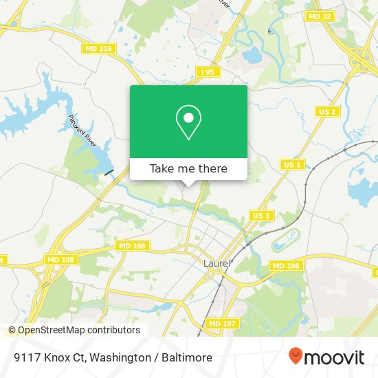 9117 Knox Ct, Laurel, MD 20723 map