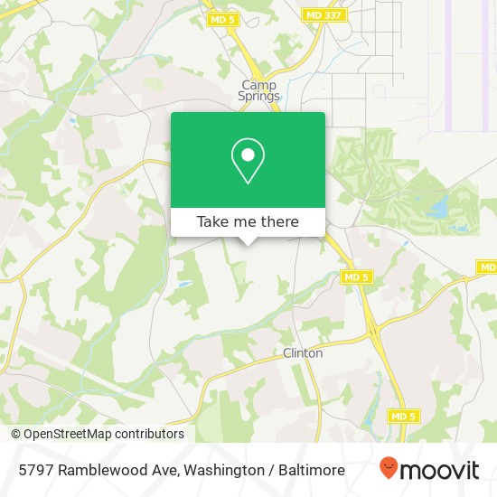 5797 Ramblewood Ave, Clinton, MD 20735 map