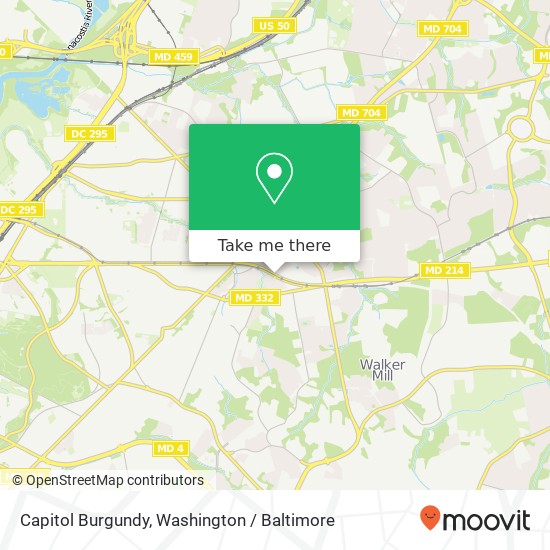 Mapa de Capitol Burgundy, Capitol Heights, MD 20743
