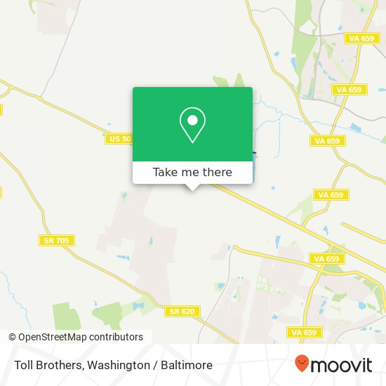 Toll Brothers map