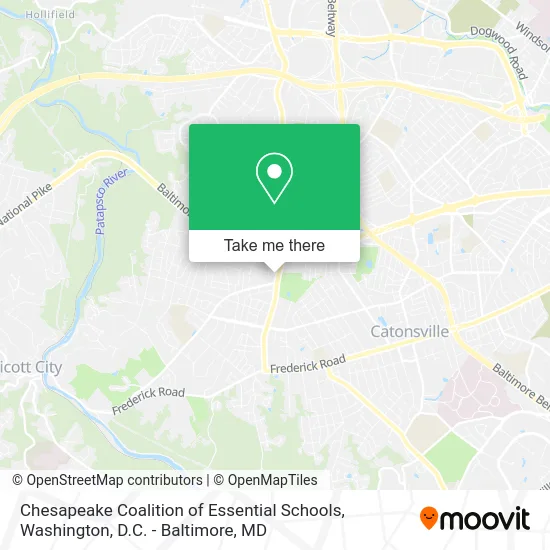 Chesapeake Coalition of Essential Schools map