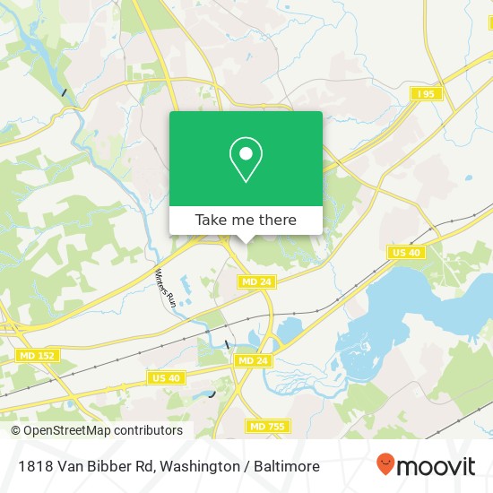 Mapa de 1818 Van Bibber Rd, Edgewood, MD 21040