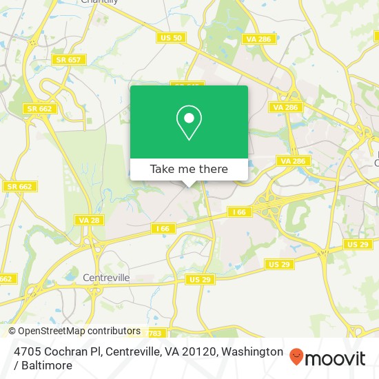 4705 Cochran Pl, Centreville, VA 20120 map