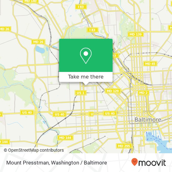 Mount Presstman, Baltimore, MD 21217 map