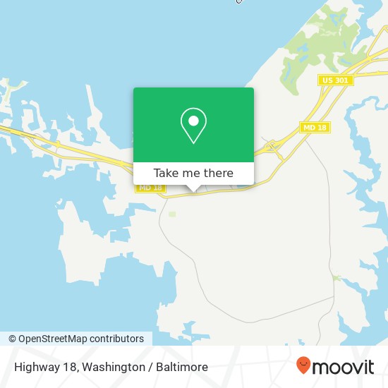 Mapa de Highway 18, Grasonville, MD 21638