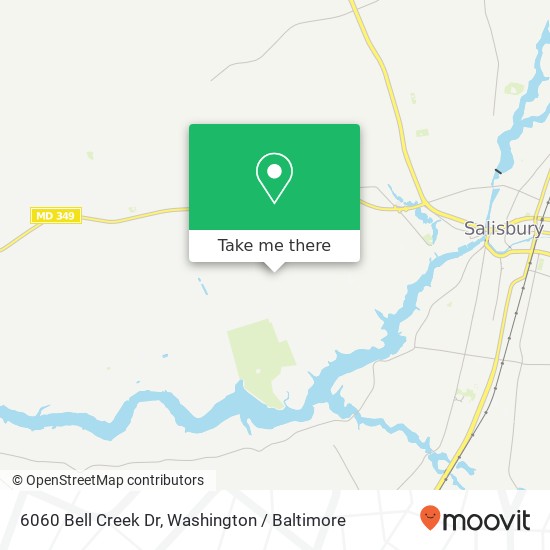 Mapa de 6060 Bell Creek Dr, Salisbury, MD 21801