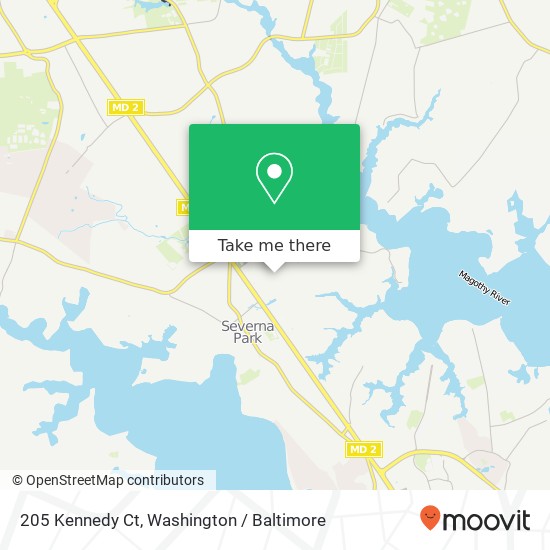 205 Kennedy Ct, Severna Park, MD 21146 map