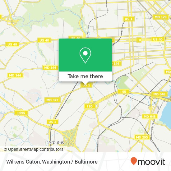 Wilkens Caton, Baltimore, MD 21229 map