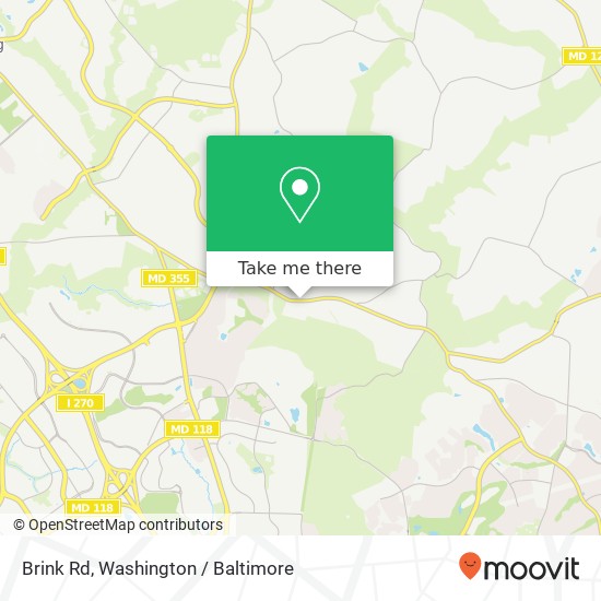 Mapa de Brink Rd, Germantown, MD 20876