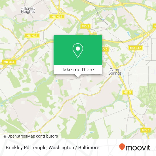 Mapa de Brinkley Rd Temple, Temple Hills, MD 20748