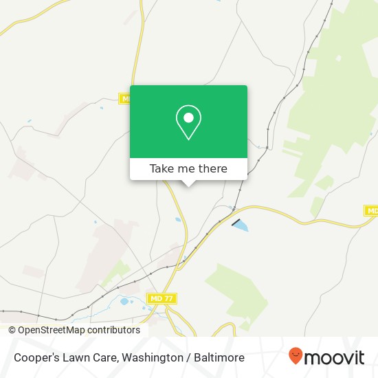 Mapa de Cooper's Lawn Care, 12925 Bikle Rd