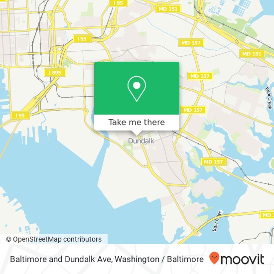 Baltimore and Dundalk Ave, Dundalk, MD 21222 map