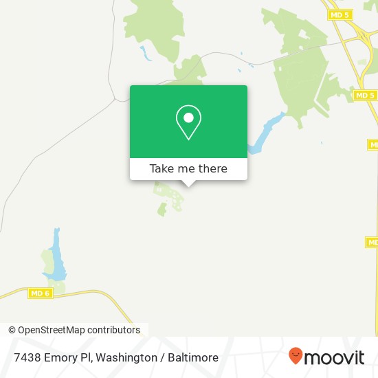 7438 Emory Pl, Hughesville, MD 20637 map