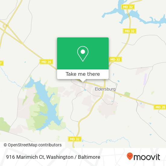 Mapa de 916 Marimich Ct, Sykesville, MD 21784