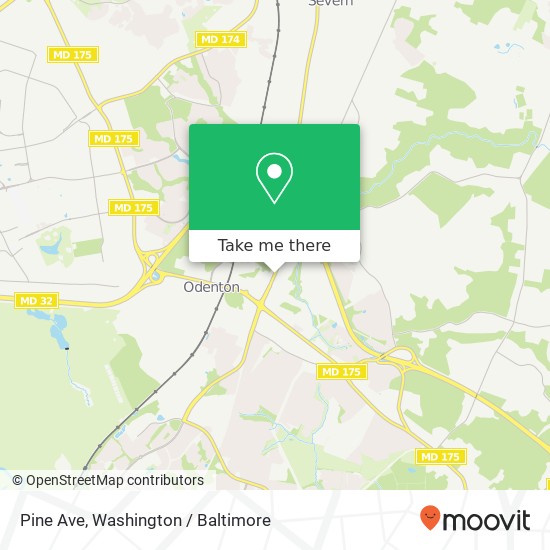 Pine Ave, Odenton, MD 21113 map