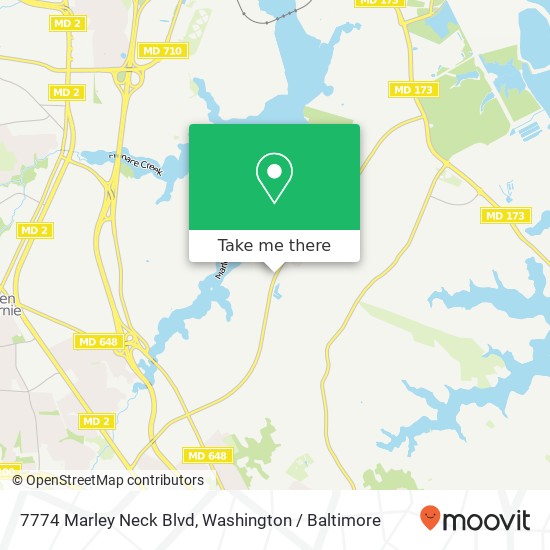 7774 Marley Neck Blvd, Glen Burnie, MD 21060 map