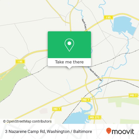 Mapa de 3 Nazarene Camp Rd, North East, MD 21901