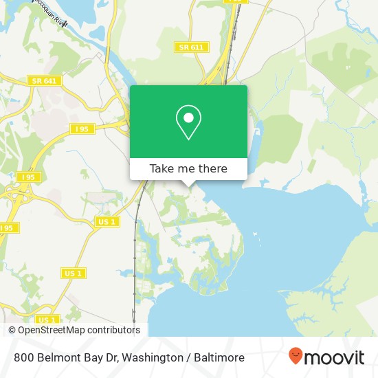 800 Belmont Bay Dr, Woodbridge, VA 22191 map