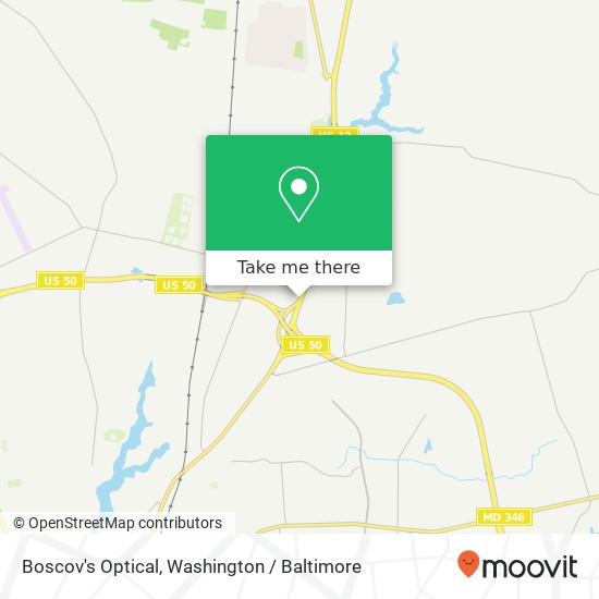 Mapa de Boscov's Optical, 2310 N Salisbury Blvd