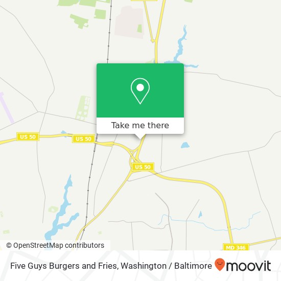 Five Guys Burgers and Fries, 2408 N Salisbury Blvd map