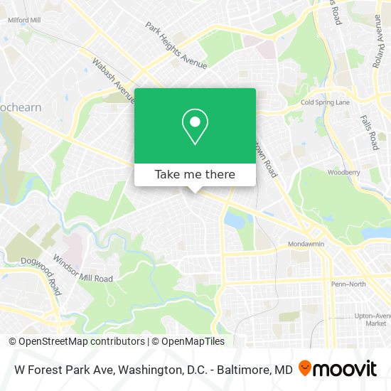 Mapa de W Forest Park Ave