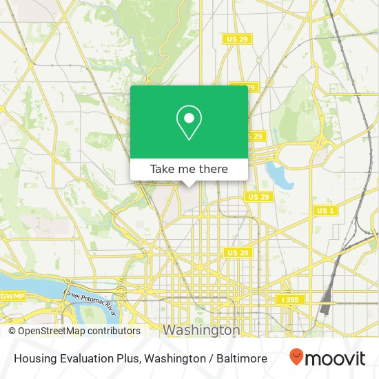 Mapa de Housing Evaluation Plus, 2424 17th St NW