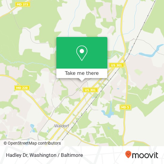 Hadley Dr, Waldorf, MD 20601 map